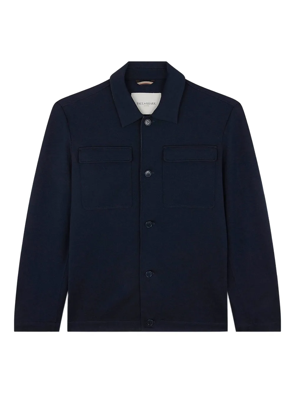 

Шерстяная рубашка с карманом Paul & Shark, синий