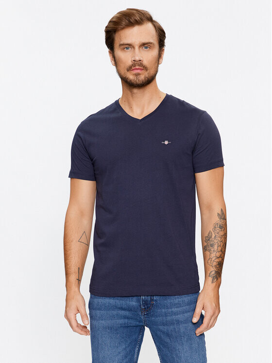 

Футболка узкого кроя Gant, синий
