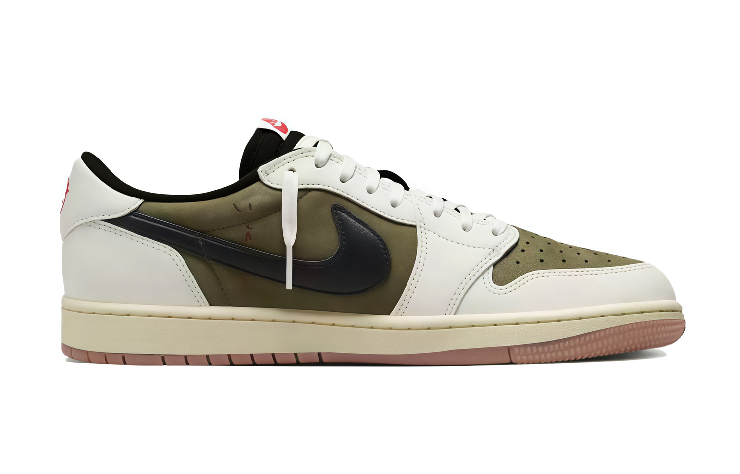 Jordan Travis Scott x Air 1 Beige Green Journey Travis Scott X AJ1 Low Cushioning Low top — фото 4