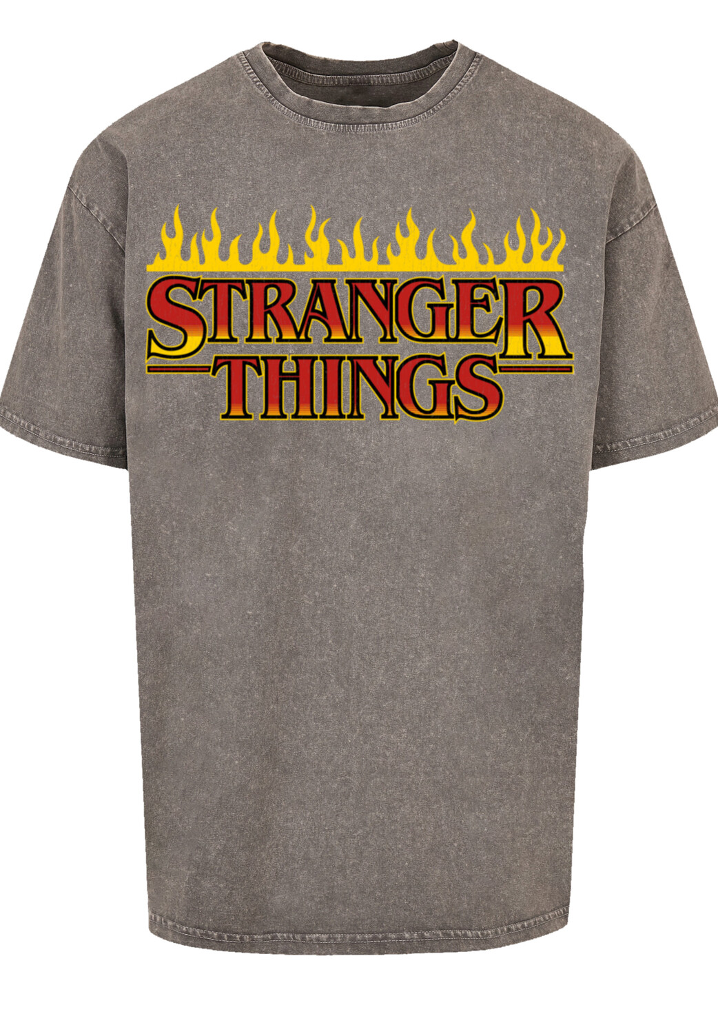 

Футболка F4NT4STIC Stranger Things Fire Logo Men Netflix TV Series, цвет Asphalt