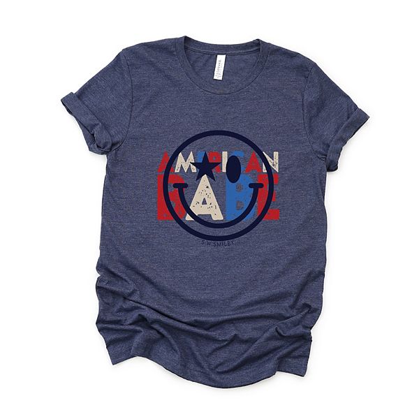 

Футболка с принтом SWSmiley american babe Simply Sage Market, Heather Navy, Зеленый, Футболка с принтом SWSmiley american babe Simply Sage Market, Heather Navy