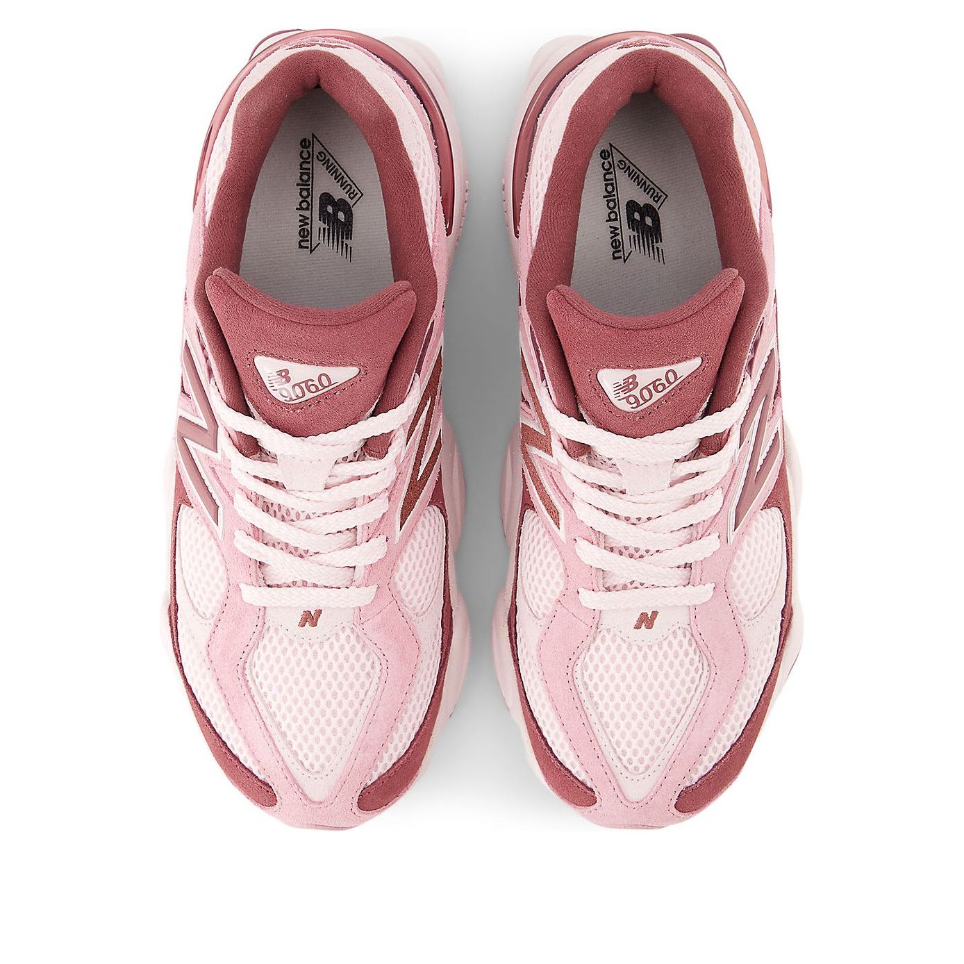 (GS) New Balance 9060 'Pink Granite Washed Burgundy' — фото 3