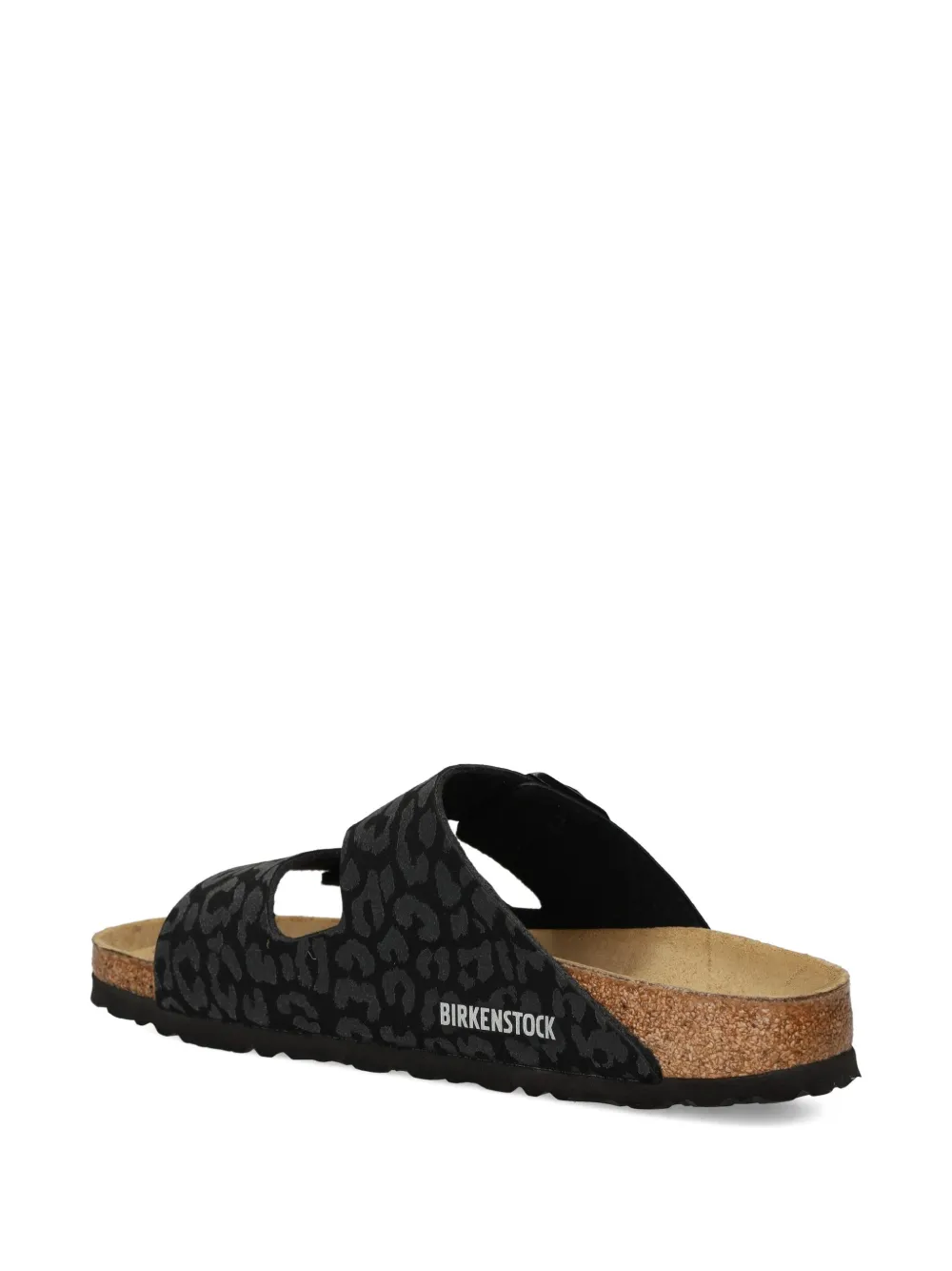 Сандалии с пряжкой и леопардовым принтом BIRKENSTOCK, черный — фото 3