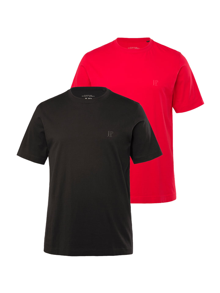 

Футболка с короткими рукавами в ярко-красном цвете JP1880, Красный, Футболка с короткими рукавами в ярко-красном цвете JP1880