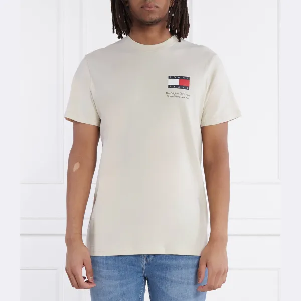 

Футболка приталенного кроя Essential Tommy Hilfiger, бежевый