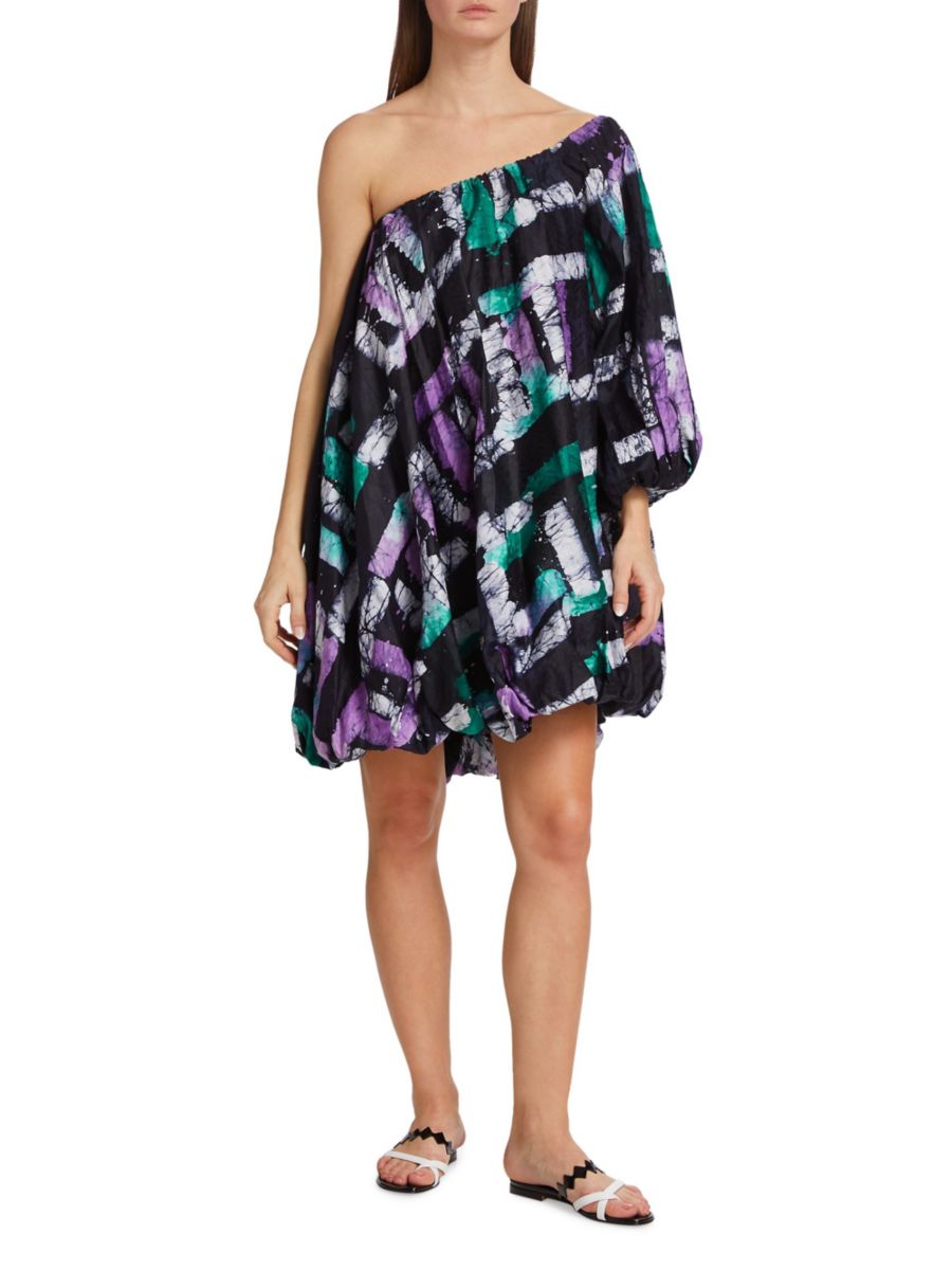 

Платье Adufe Painterly на одно плечо Busayo, цвет Teal Lilac White