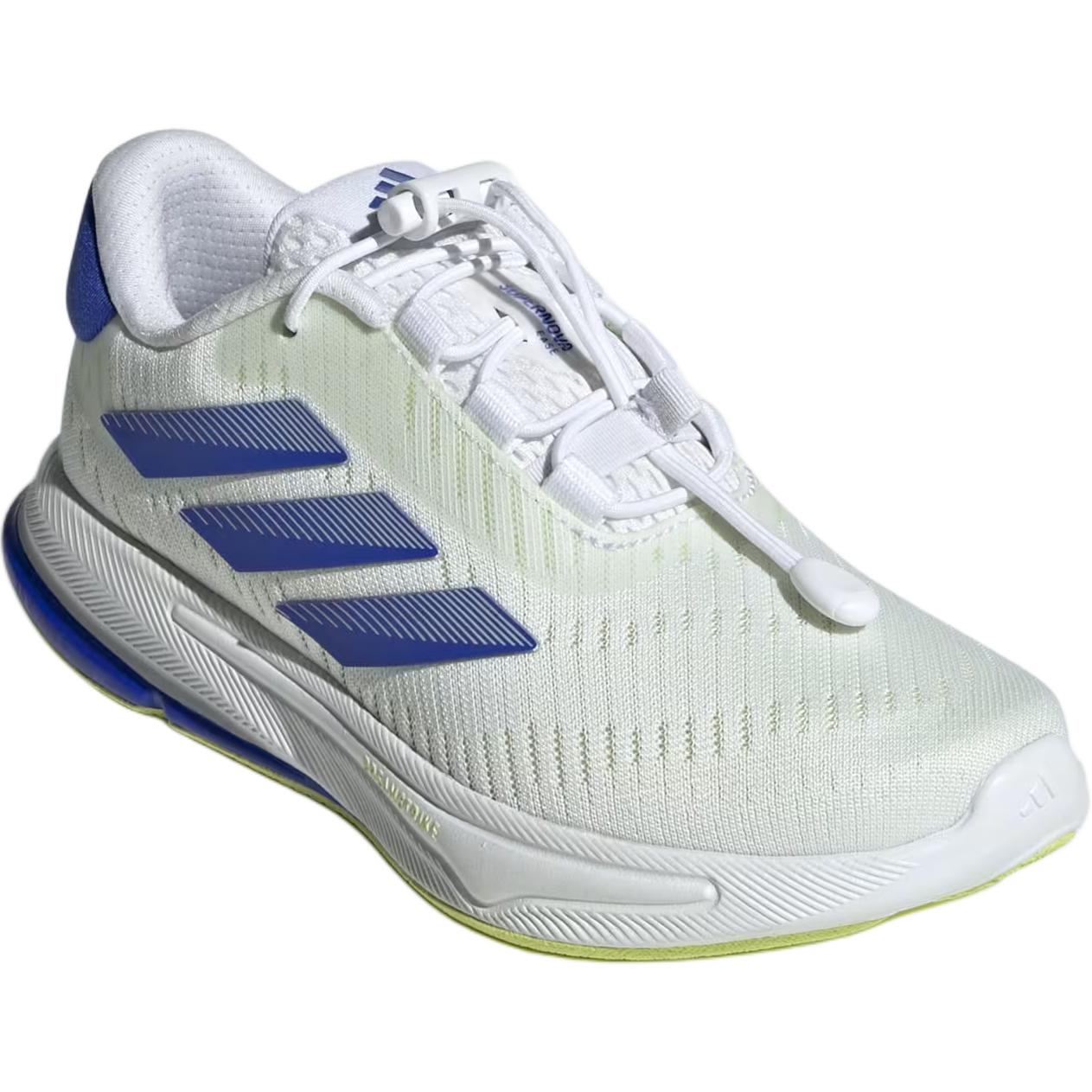 Adidas Кроссовки для бега Supernova с низким верхом, нескользящие и дышащие, белые, синие, детские — фото 3