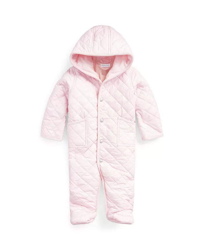 

Детский водоотталкивающий комбинезон с капюшоном Polo Ralph Lauren, розовый