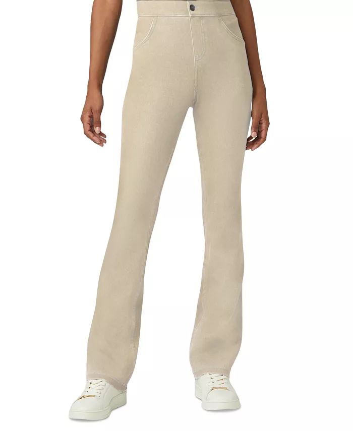 

Женские джинсовые леггинсы Bootcut с высокой талией Hue, коричневый/бежевый