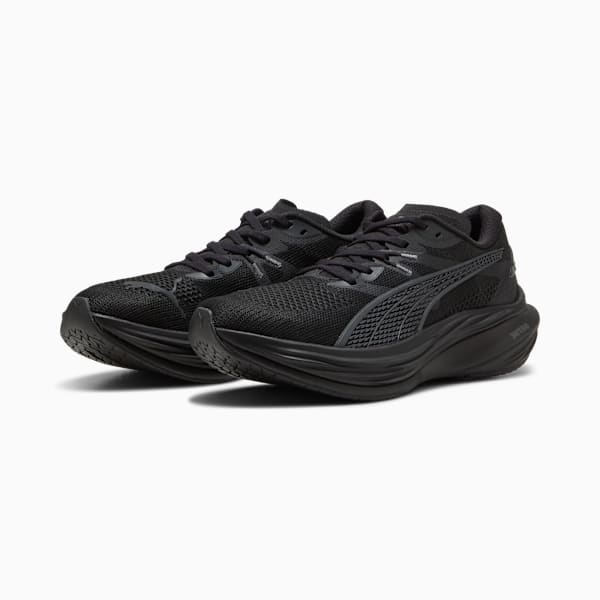 Мужские кроссовки для бега по шоссе с широкими ступнями Deviate Nitro 3 Puma, черный — фото 2