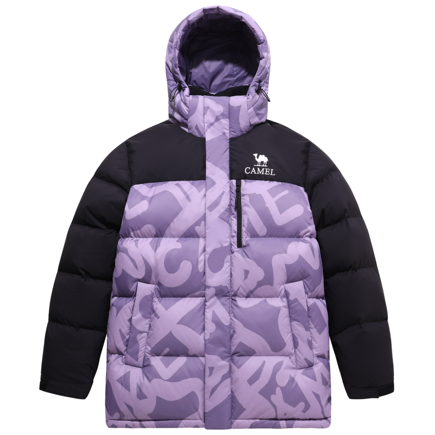 

CAMEL Пуховик Capsule Unisex, Brush Sleeve Purple/Phantom Black