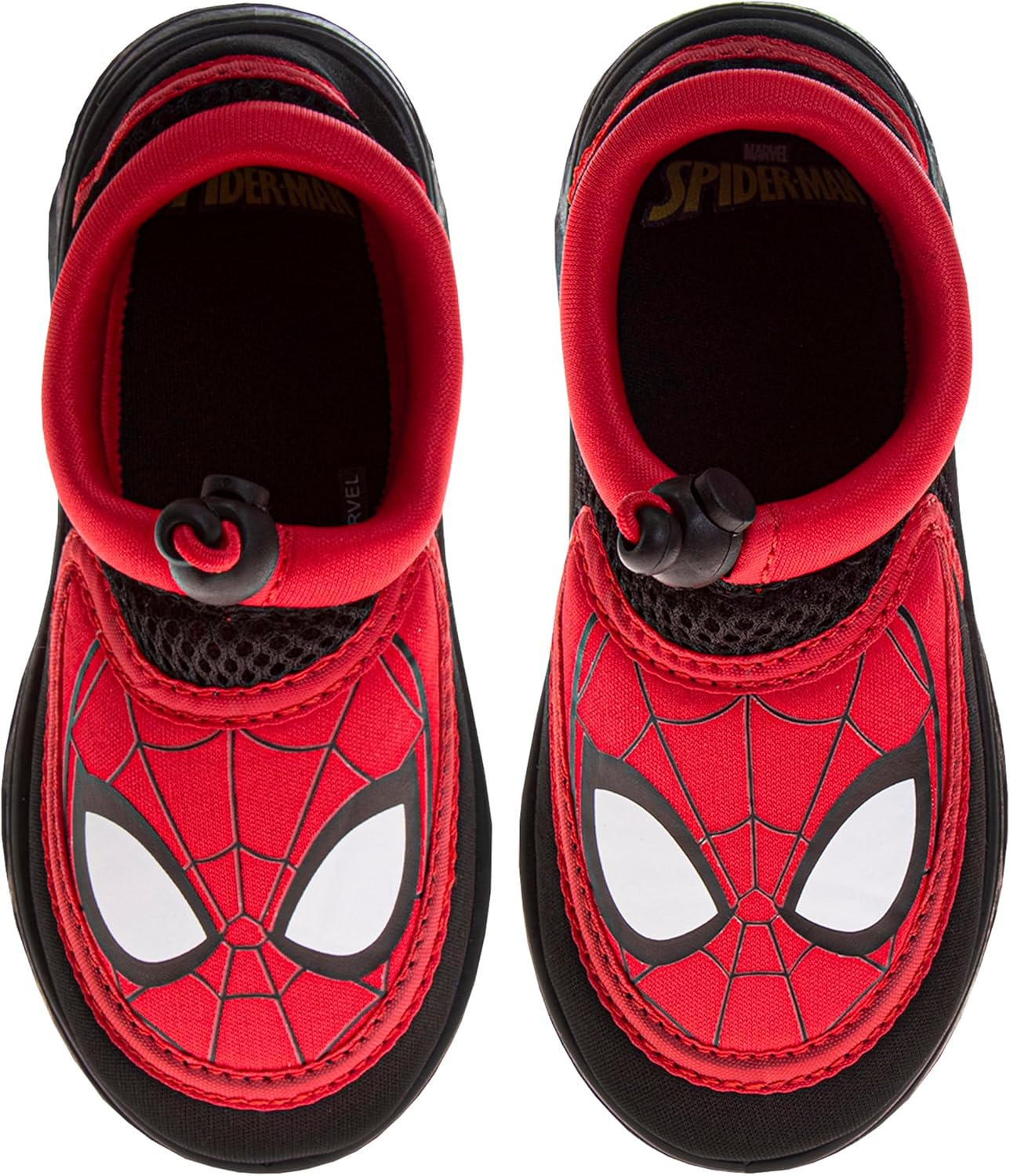 

Детские водные туфли Marvel Avengers с Человеком-пауком, слипоны для мальчиков, быстро сохнущие, для бассейна, размер от малыша до младшего школьника Josmo, черный/красный