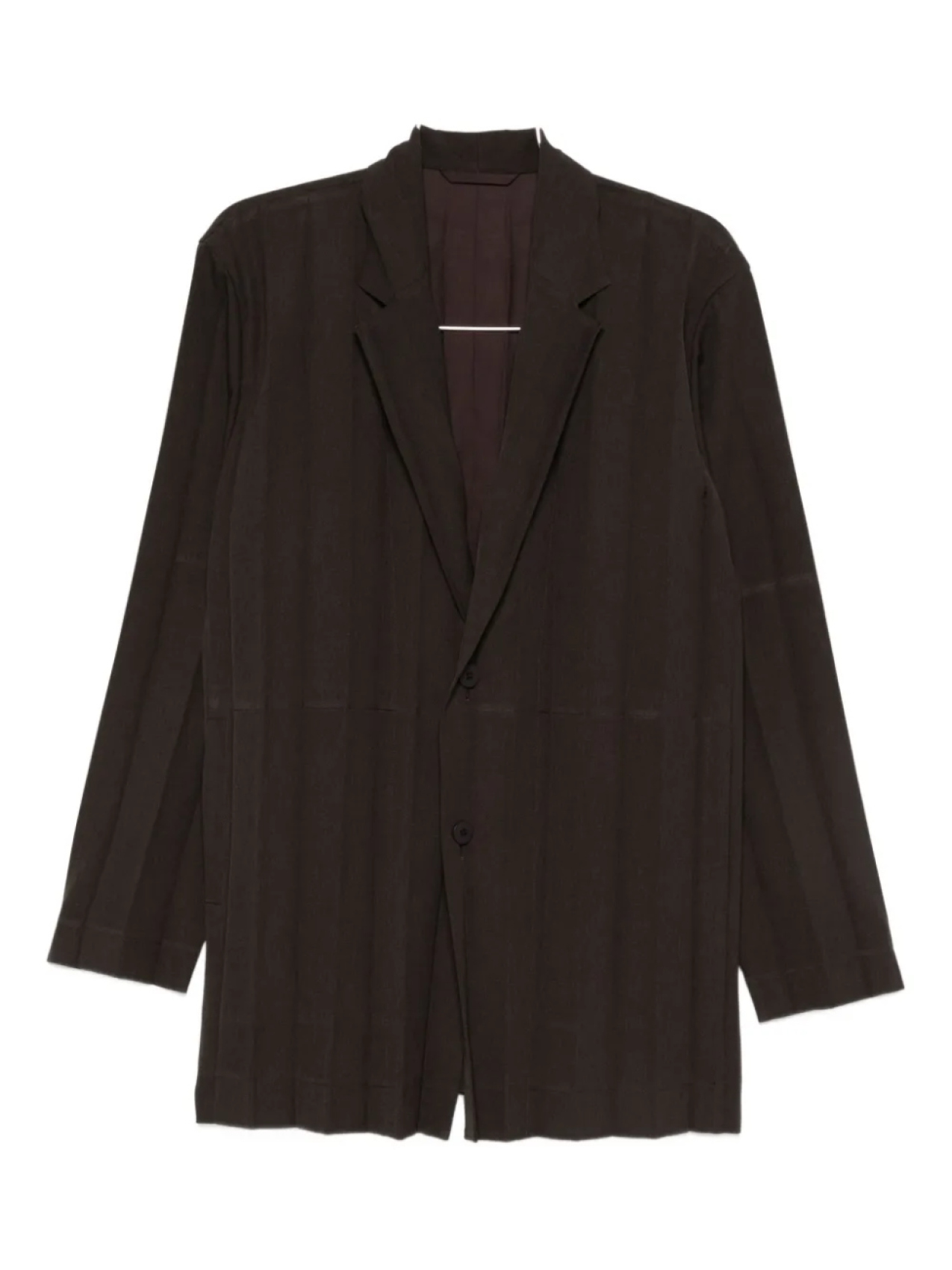 

Homme Plissé Issey Miyake плиссированный однобортный блейзер, коричневый