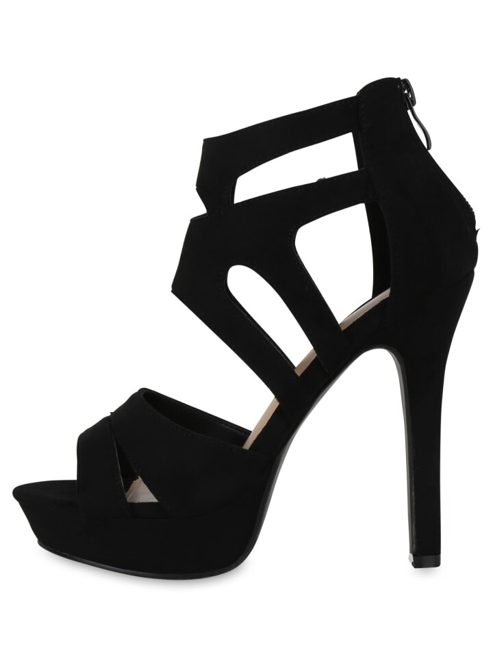 Сандалии на плоской подошве VAN HILL High Heels Scarlett, черный — фото 2