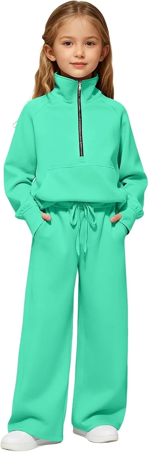 Спортивный костюм для девочек, 2 предмета, C-mint Green
