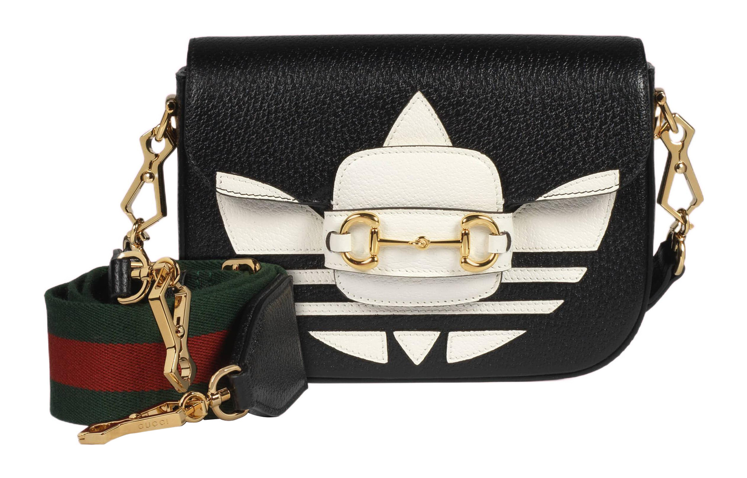 Мини-сумка через плечо Gucci 1955 Horsebit из кожи унисекс — фото 2