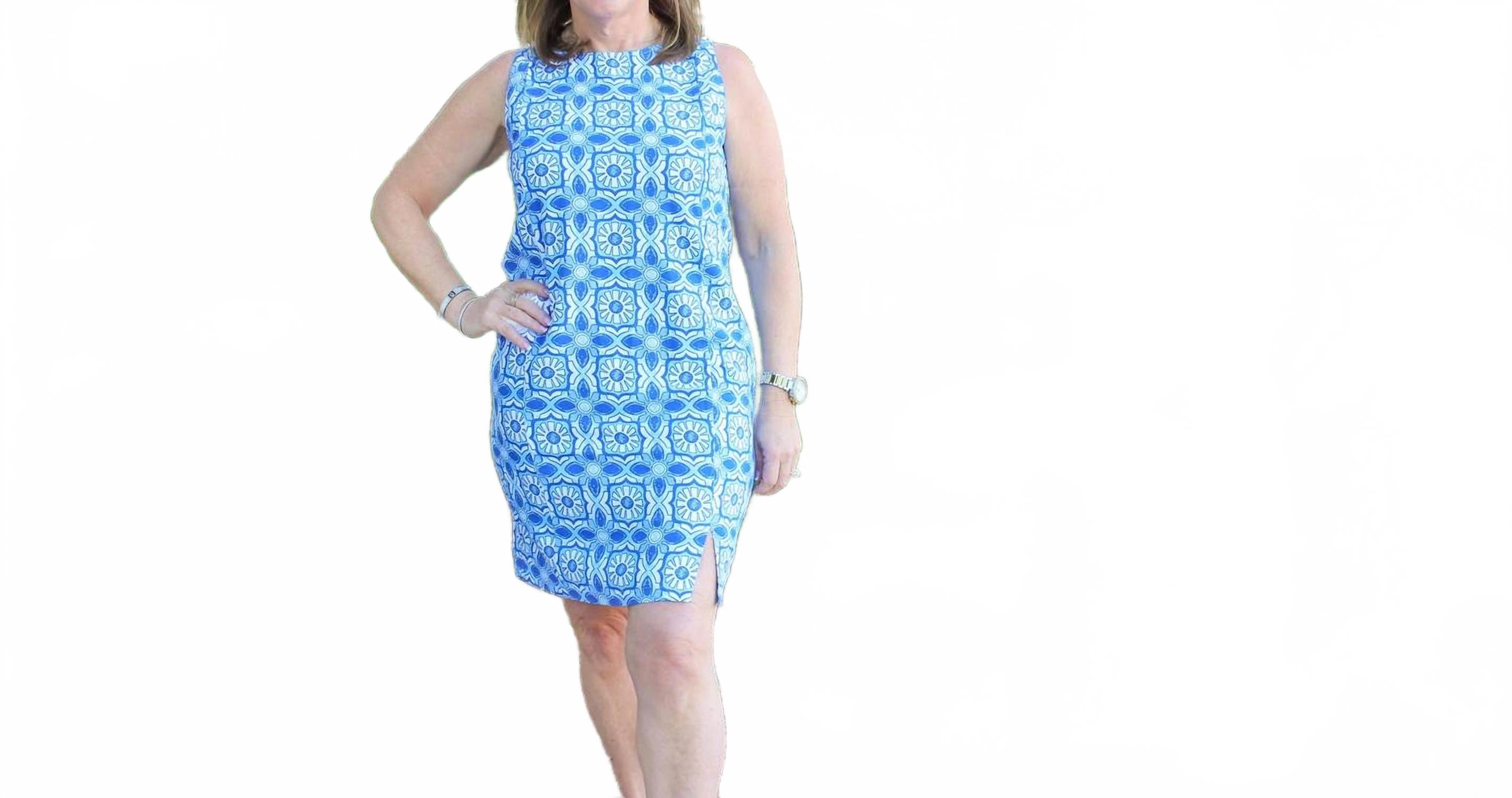 

Женское синее платье без рукавов CHARLIE B