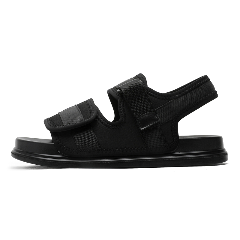 

AIBAOLUO Пляжные шлепанцы мужские черные