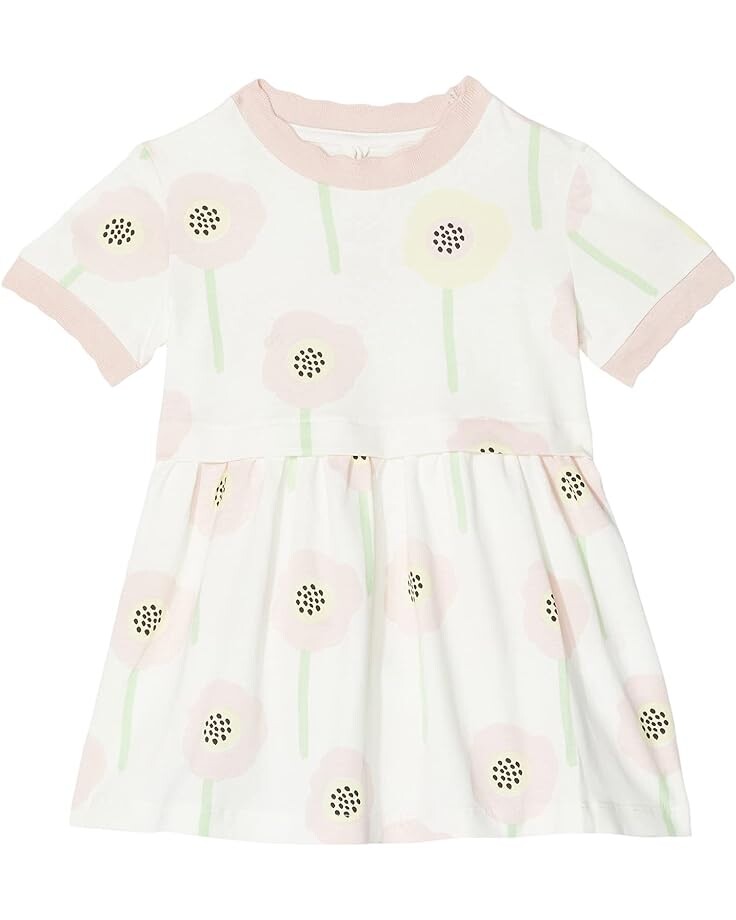 

Платье Stella Mccartney Flowers Dress with Contrast Color Details, белый