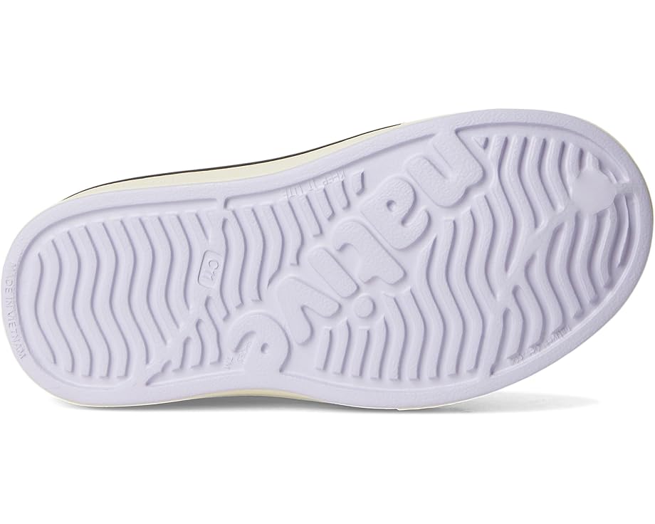 Детские слипоны Native Shoes Miles (маленький ребенок/большой ребенок) Native Shoes Kids, Future Purple/Bone White/Ink Wiggle Stripe — фото 3