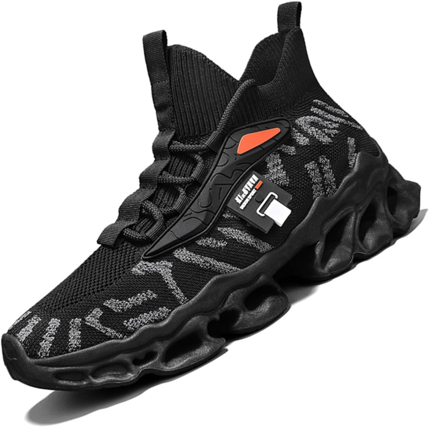 

Мужские модные кроссовки, повседневная обувь для ходьбы, легкие беговые кроссовки с амортизацией, спортивные кроссовки Spwagym, черный