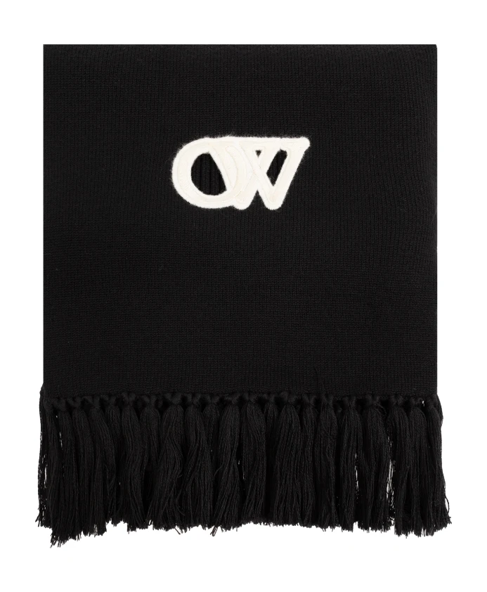 

Шерстяной шарф Off White, черный