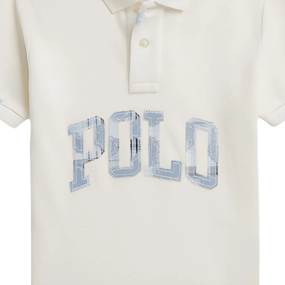 Поло для детей Polo Ralph Lauren Washed White — фото 4