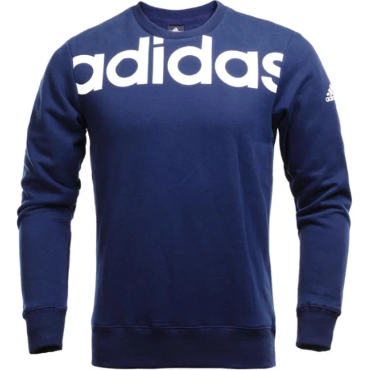 Свитшот мужской синий crew neck moderate Adidas, Blue