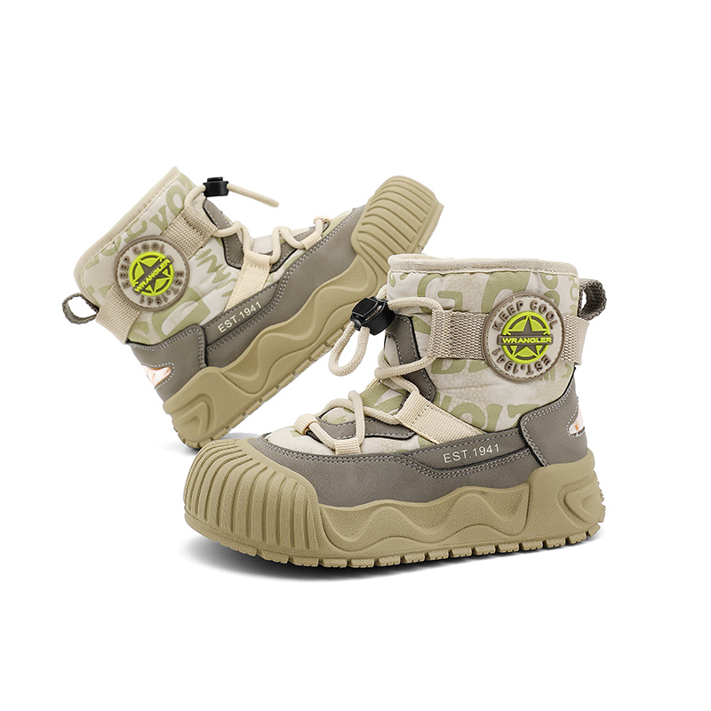 Детские ботинки Khaki Light Pea Green Kids' Jeep, хаки/светло-зелёный — фото 4