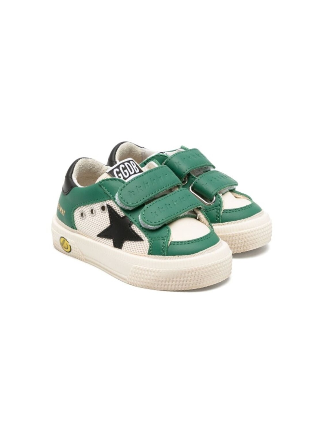 

Golden Goose Kids кроссовки May со вставками, нейтральный цвет