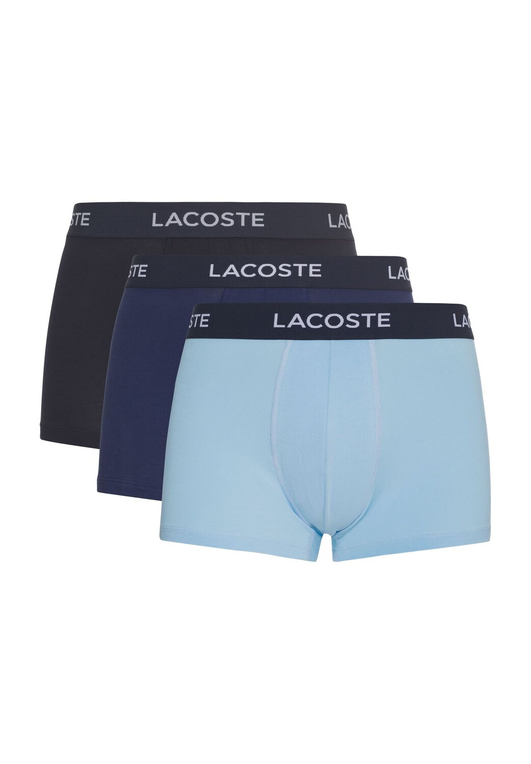 

Набор из 3 мужских трусов-боксеров с логотипом на талии LACOSTE, цвет Navy Blue