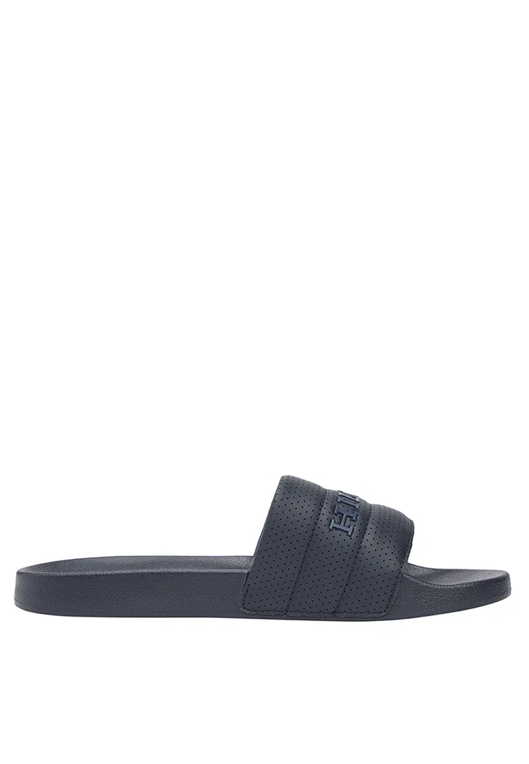 Сандалии Hilfiger Pad Perforated Pool Slides, перфорированные, Tommy Hilfiger, цвет Desert Sky — фото 4
