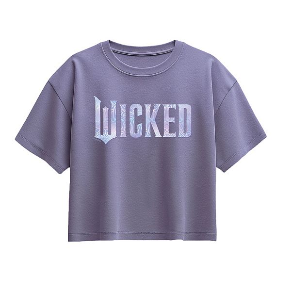 

Футболка Wicked for Good с логотипом и бабочкой Licensed Character, Periwinkle