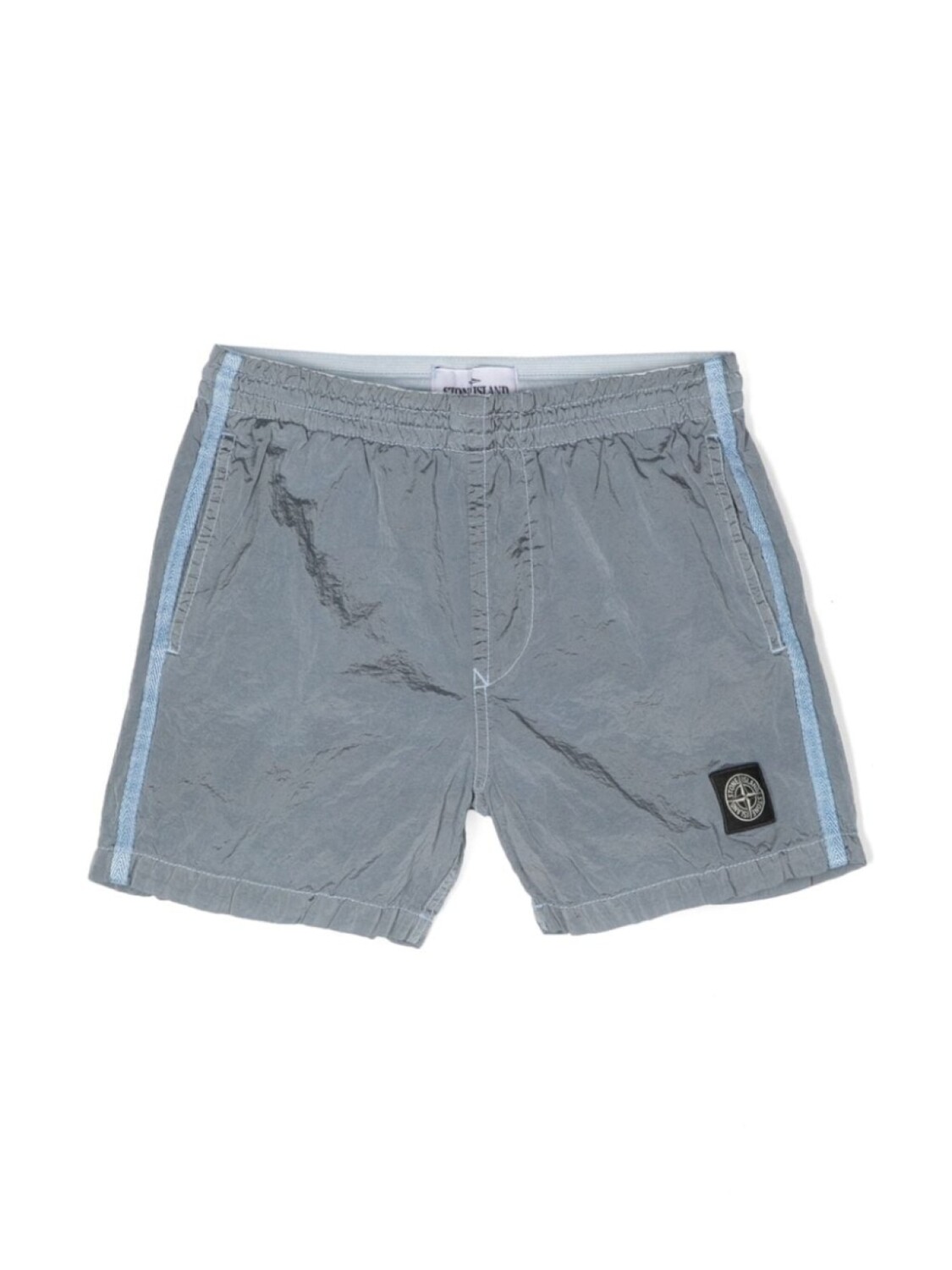 

Stone Island Junior плавки-шорты Compass с эффектом металлик, синий