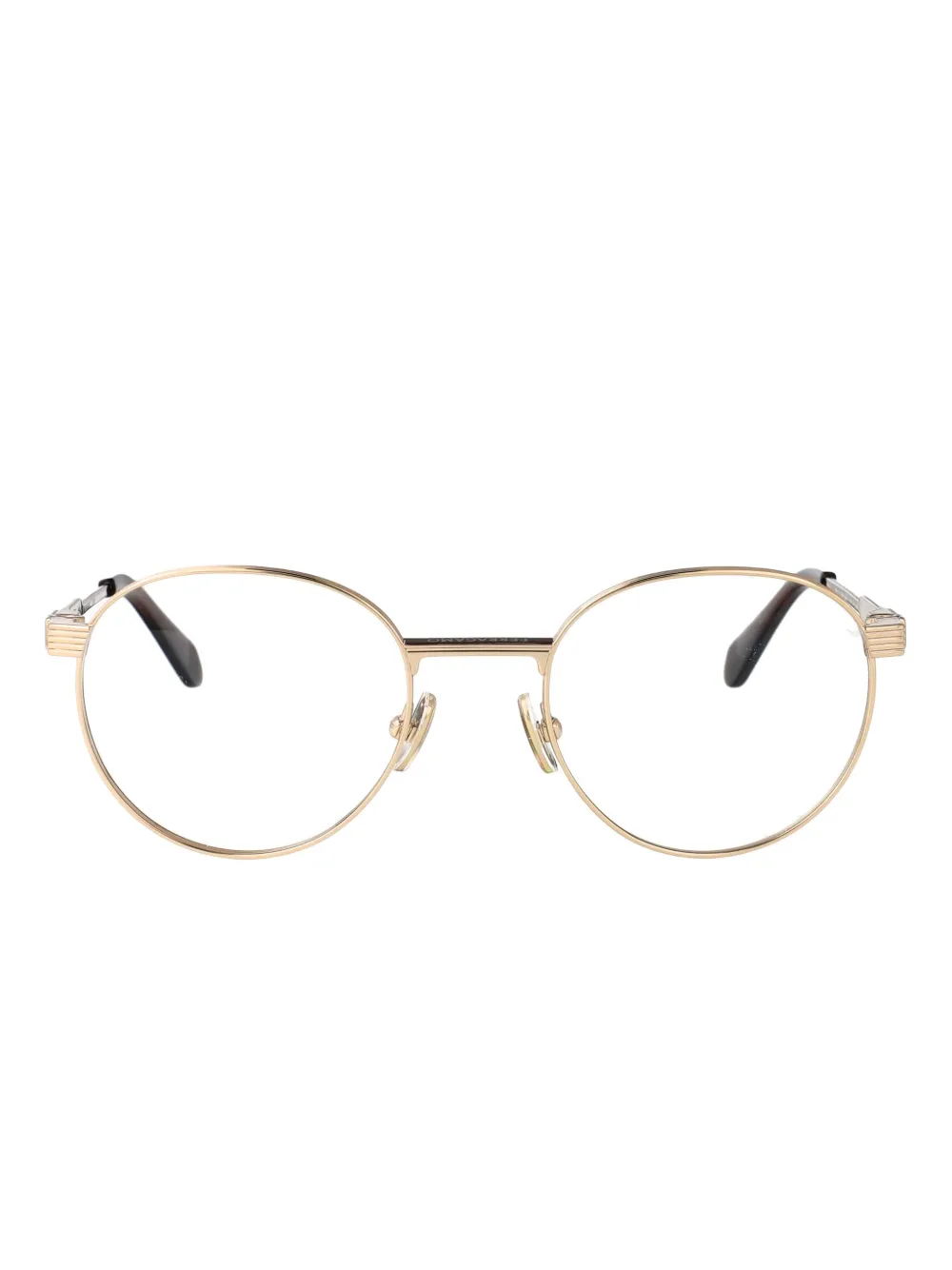 

Очки в круглой оправе Ferragamo Eyewear, золотой