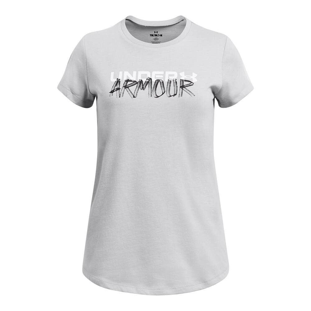 

Футболка с короткими рукавами Under Armour Wordmark Maker для девочек 7–16 лет, серый