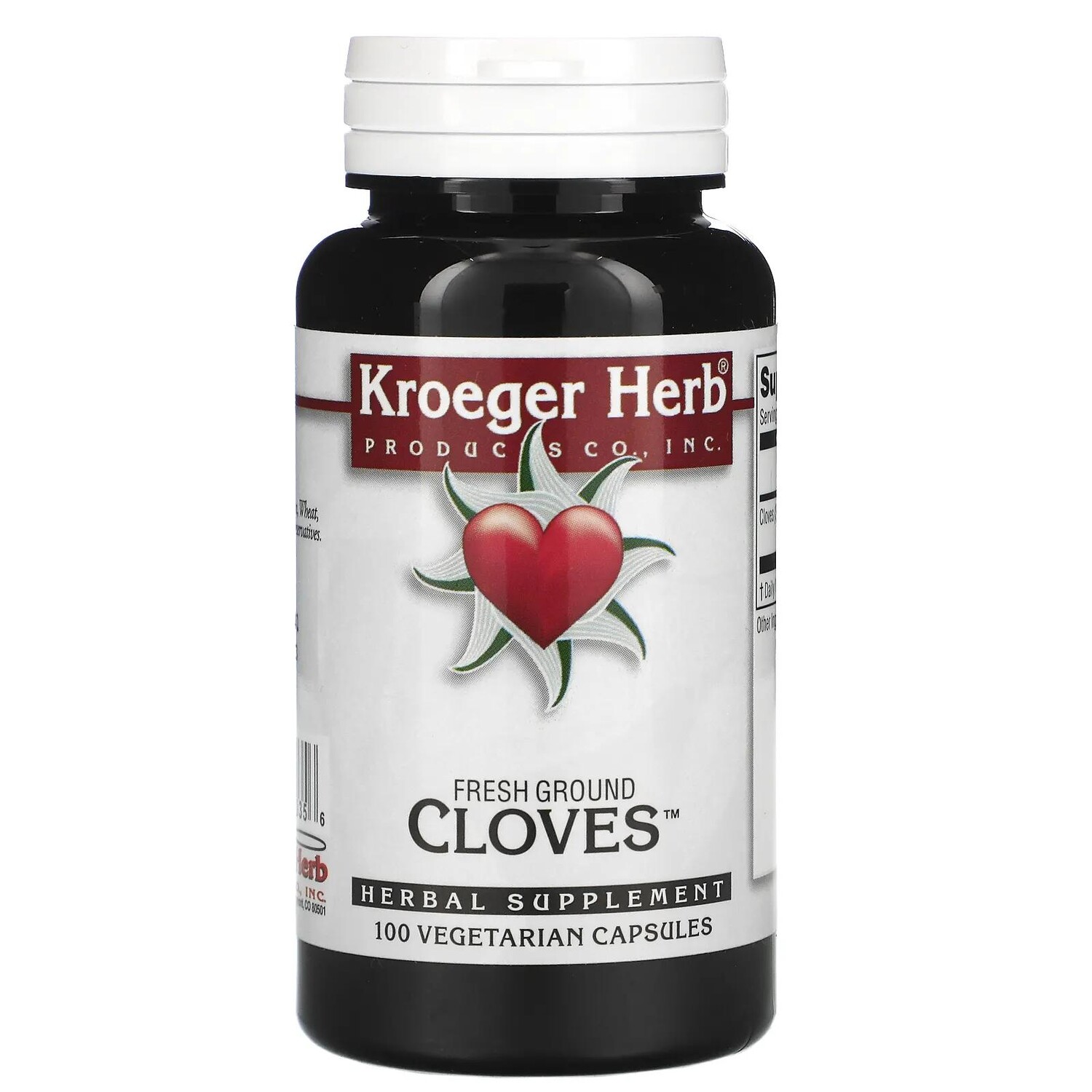 

Kroeger Herb Co Свежая молотая гвоздика 100 вегетарианских капсул