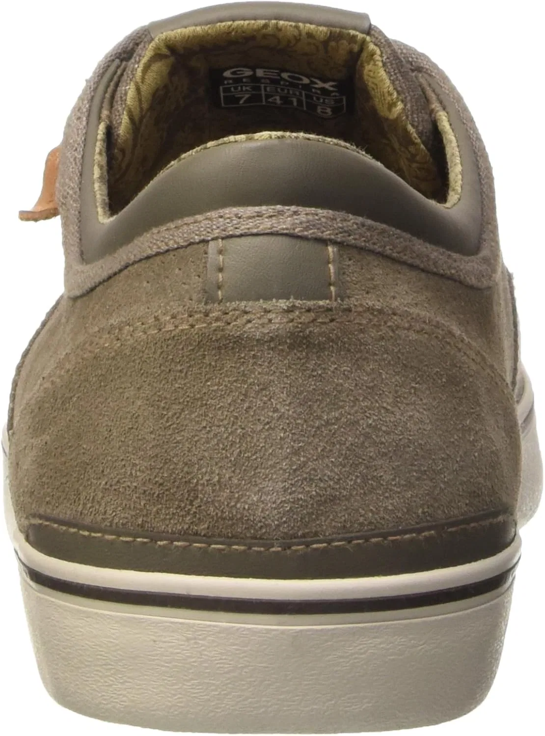 Мужские кроссовки Geox - - Спортивные броги на шнуровке, Beige C1018 — фото 3