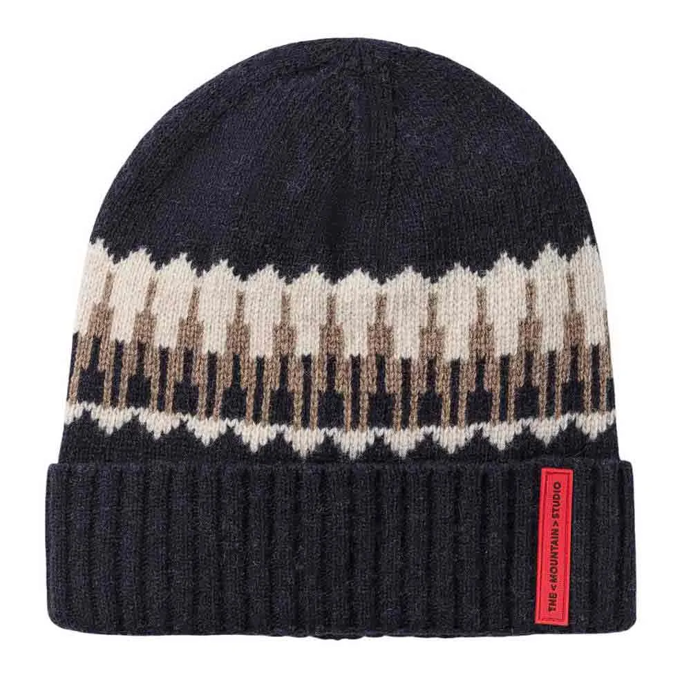 

Шапка The Mountain Studio Lambswool, синий
