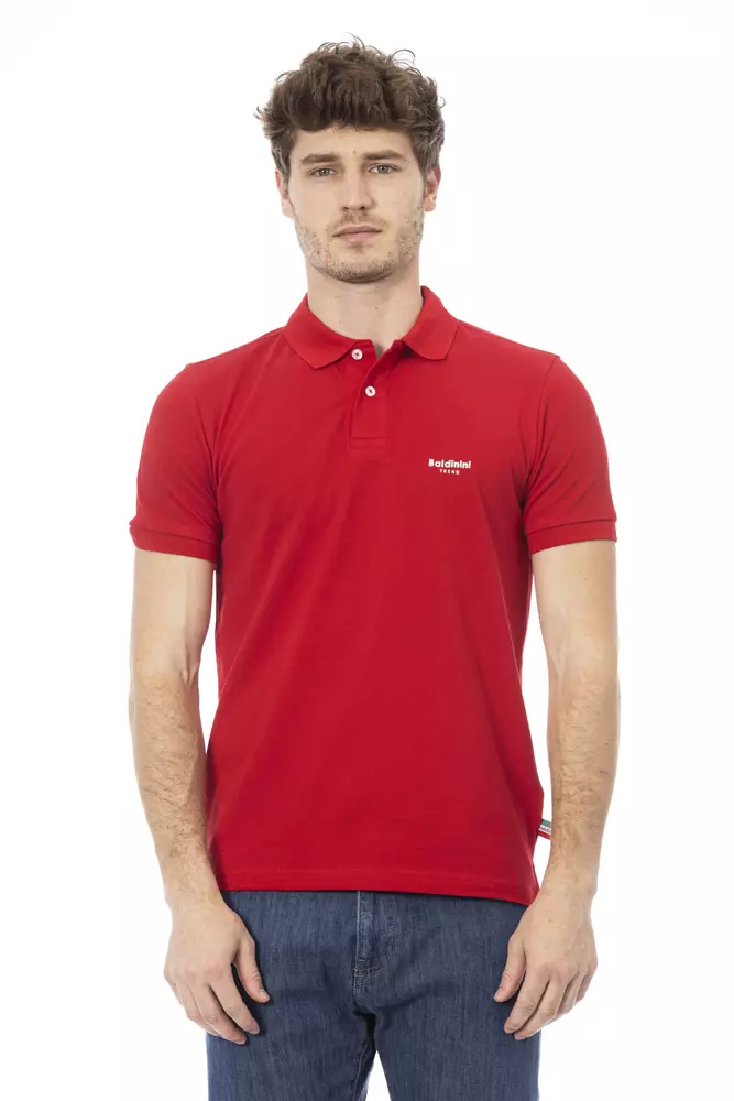 

Красная хлопковая мужская рубашка поло Baldinini Trend, Red