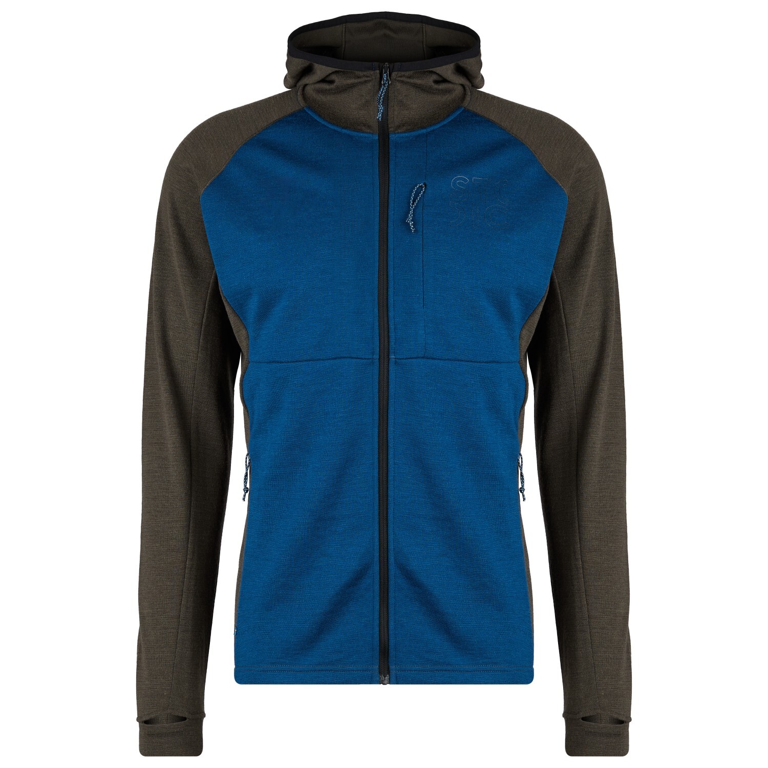 

Толстовка из мериноса Stoic Merino260 StadjanSt Hoody, цвет True Blue/Deep Brown