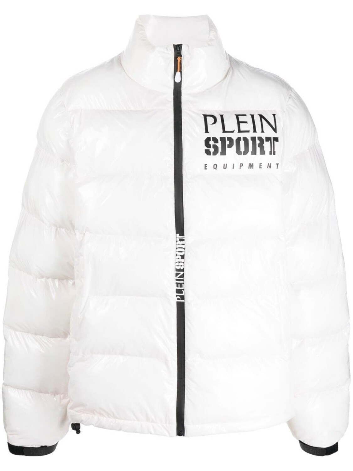 

Plein Sport пуховик с логотипом, белый