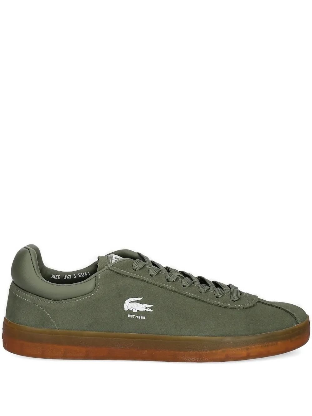 

Замшевые кроссовки с логотипом Lacoste, зеленый