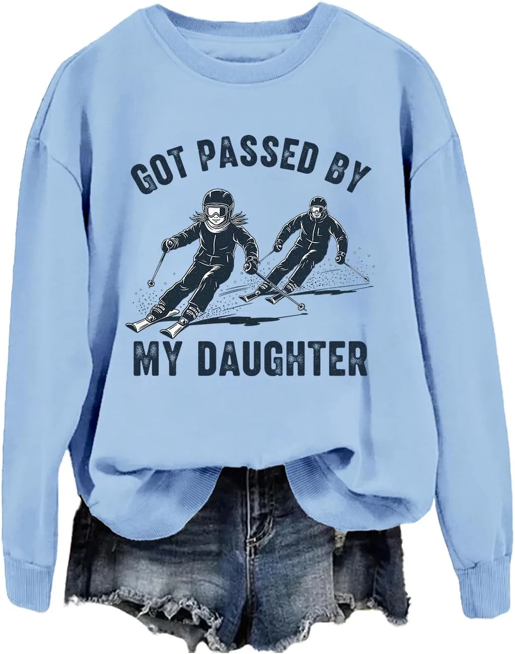 

Толстовка Got Passed By My Daughter Skiing Retro TrueSHE