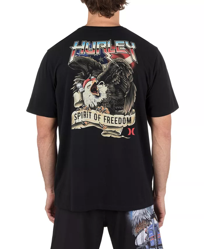 

Мужская футболка с коротким рукавом Spirit Of Freedom Hurley, черный