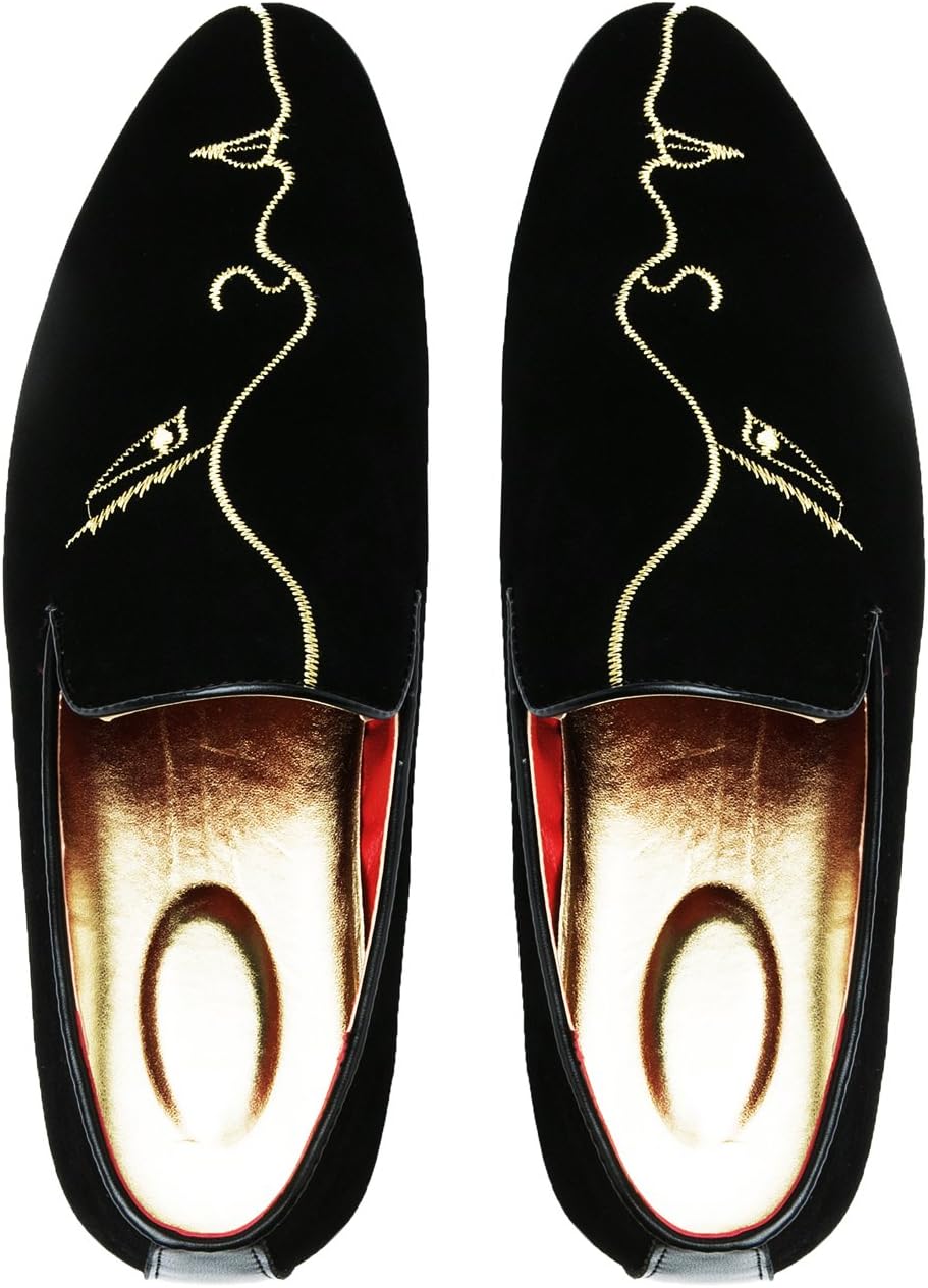 

Мужские лоферы Santimon с эластичной вставкой, деловые туфли для смокинга, с кожаной подкладкой, тапочки, мокасины, легкие, с вышивкой, замшевые, роскошные, формальные и повседневные туфли под костюм, Face