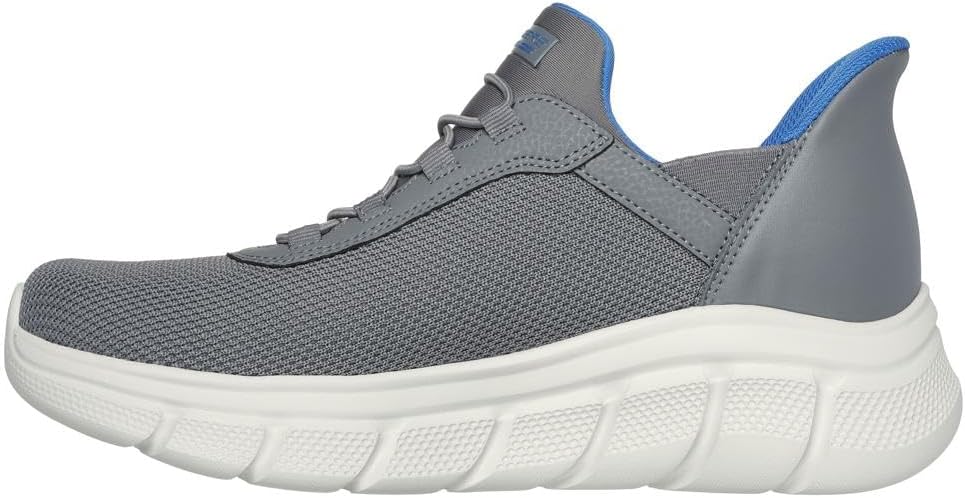 Мужские кроссовки Skechers B Flex - Elevated Edge с удобной вставкой без шнурков, серый — фото 4