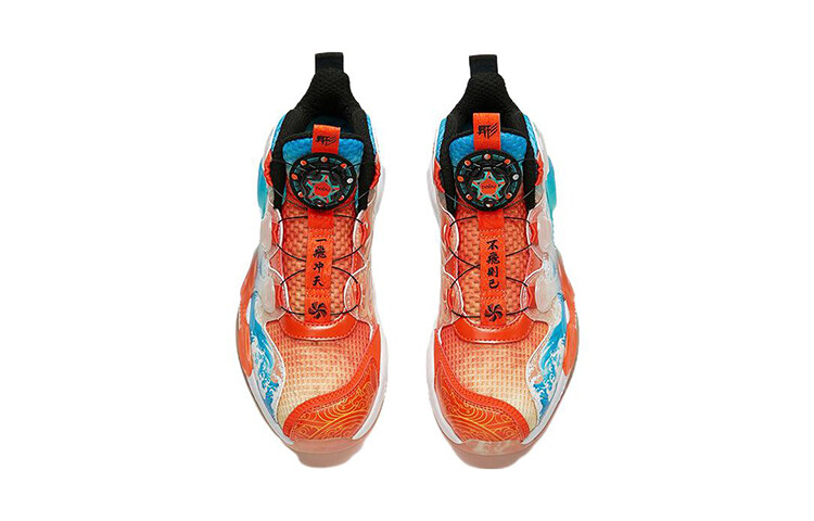 Детские баскетбольные кроссовки GS Mid-top Power Orange/Black Anta Kids — фото 4