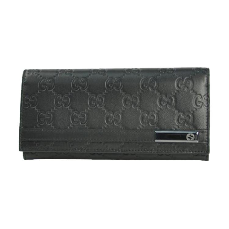 

Кожаный кошелек женский черный GUCCI
