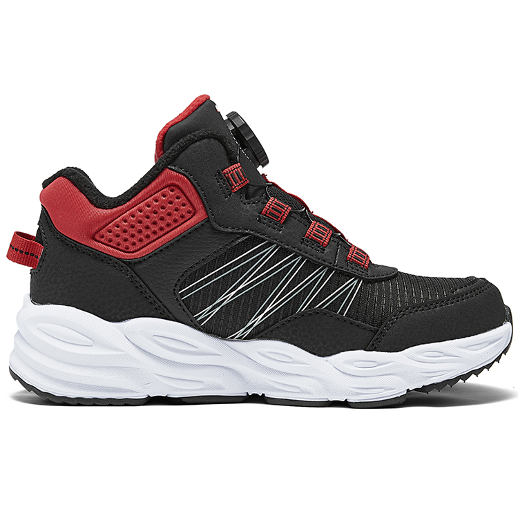 Skechers Kids Противоскользящие износостойкие детские кроссовки среднего размера для улицы, черные — фото 2